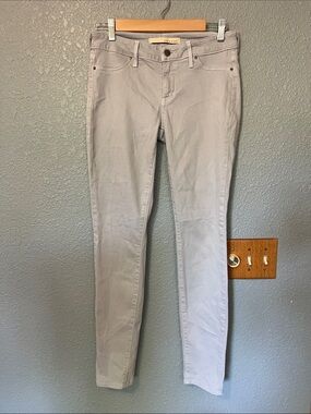 Rich & Skinny Artisan Hand Crafted Jeans Denim Stretchy Light Bluish Gray sz 27